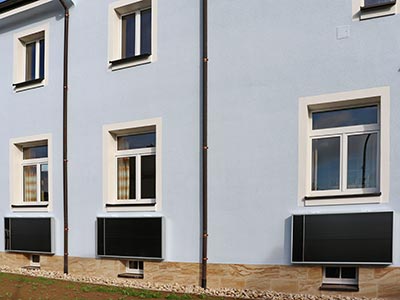 Warme Luft trocknet den Rathauskeller