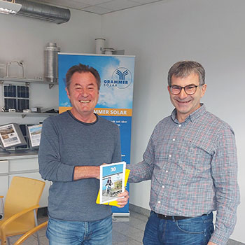 30 Jahre Solartechnik - Siegfried Schröpf feiert Jubiläum